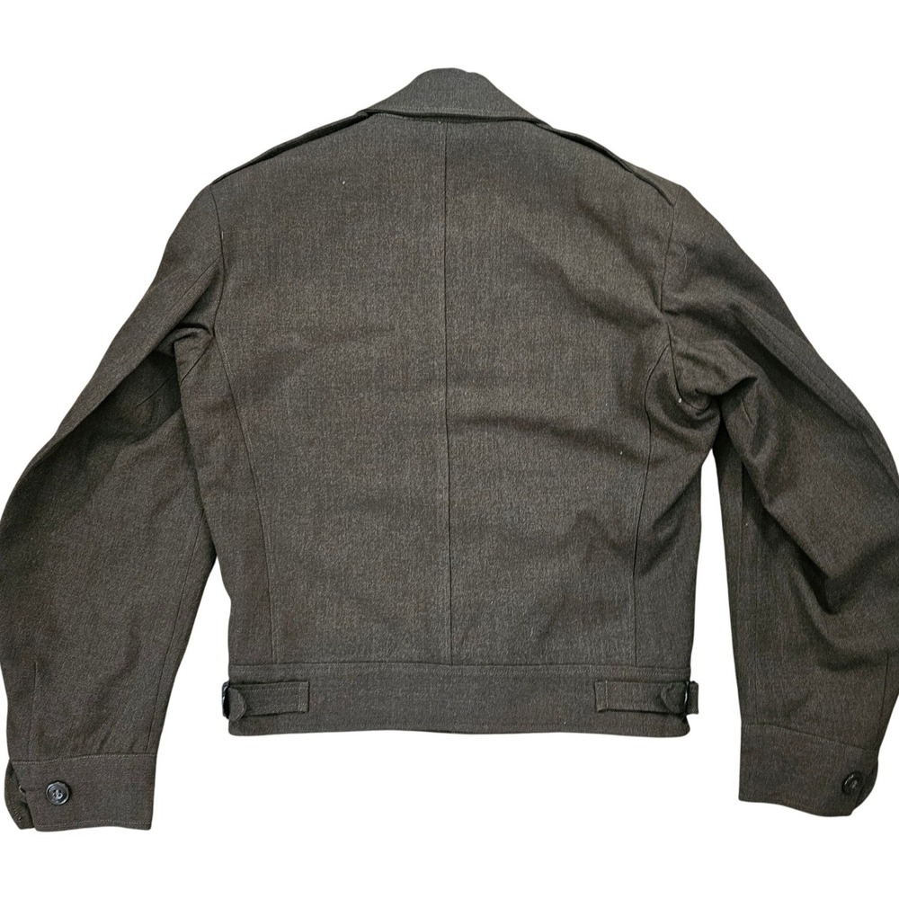 Vintage Green 1940s U.S. Army Wool Ike Jacket Field Coat Men's 34R Military - Picture 8 of 8